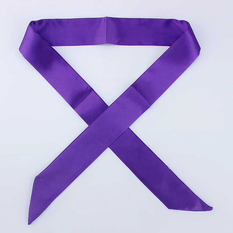 Hot Fashion New Twill Emulation Silk Solid Bag Scarf Women Small Scarf Ribbon Handbag Hair Long Shawl Bandana Luxury Head Scarf