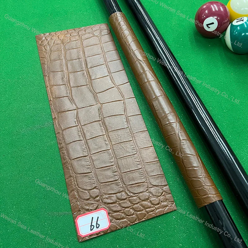 Genuine Cow Skin Pool Billiards Cue Grips Non-Slip Protective Sleeve Wrap with Different Print Pattern Genuine Leather Club Wrap