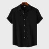 Liu Ming Custom Summer Men's Casual Short Sleeve Hawaiian Beach Shirts Breathable Cotton Button Design for Holidays Beach