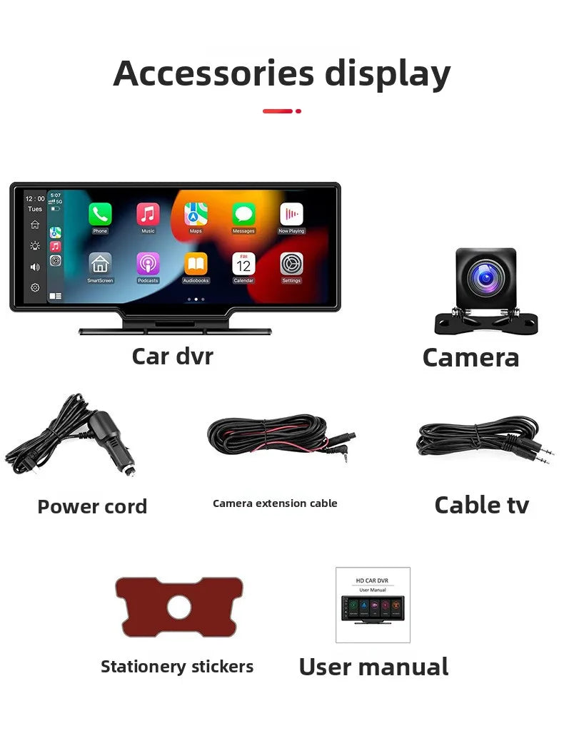 10inch High-Definition OLED Wireless GPS Windshield Portable Driving Recorder Cross-Border Car Navigation Device 1 Year Warranty