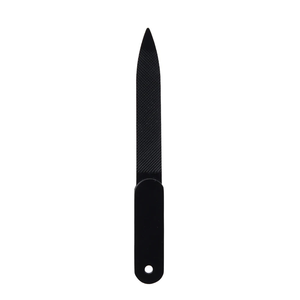 Professional Double-Sided Manicure Pedicure Tools Stainless Steel Durable Nail File  for Fingernails