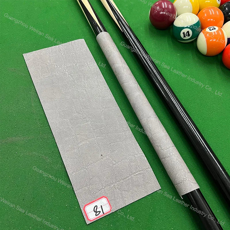 Genuine Cow Skin Pool Billiards Cue Grips Non-Slip Protective Sleeve Wrap with Different Print Pattern Genuine Leather Club Wrap