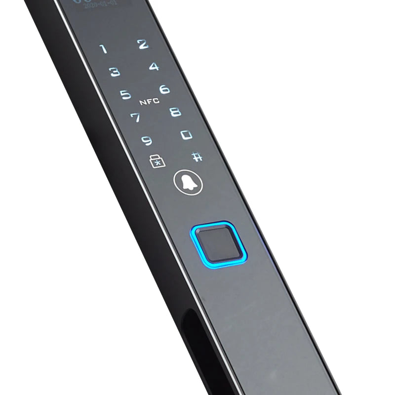 New Style Broken Bridge Aluminum Door Ultra Narrow Ultra Thin Frame Face Recognition Palmprint Fully Automatic Smart Door Lock
