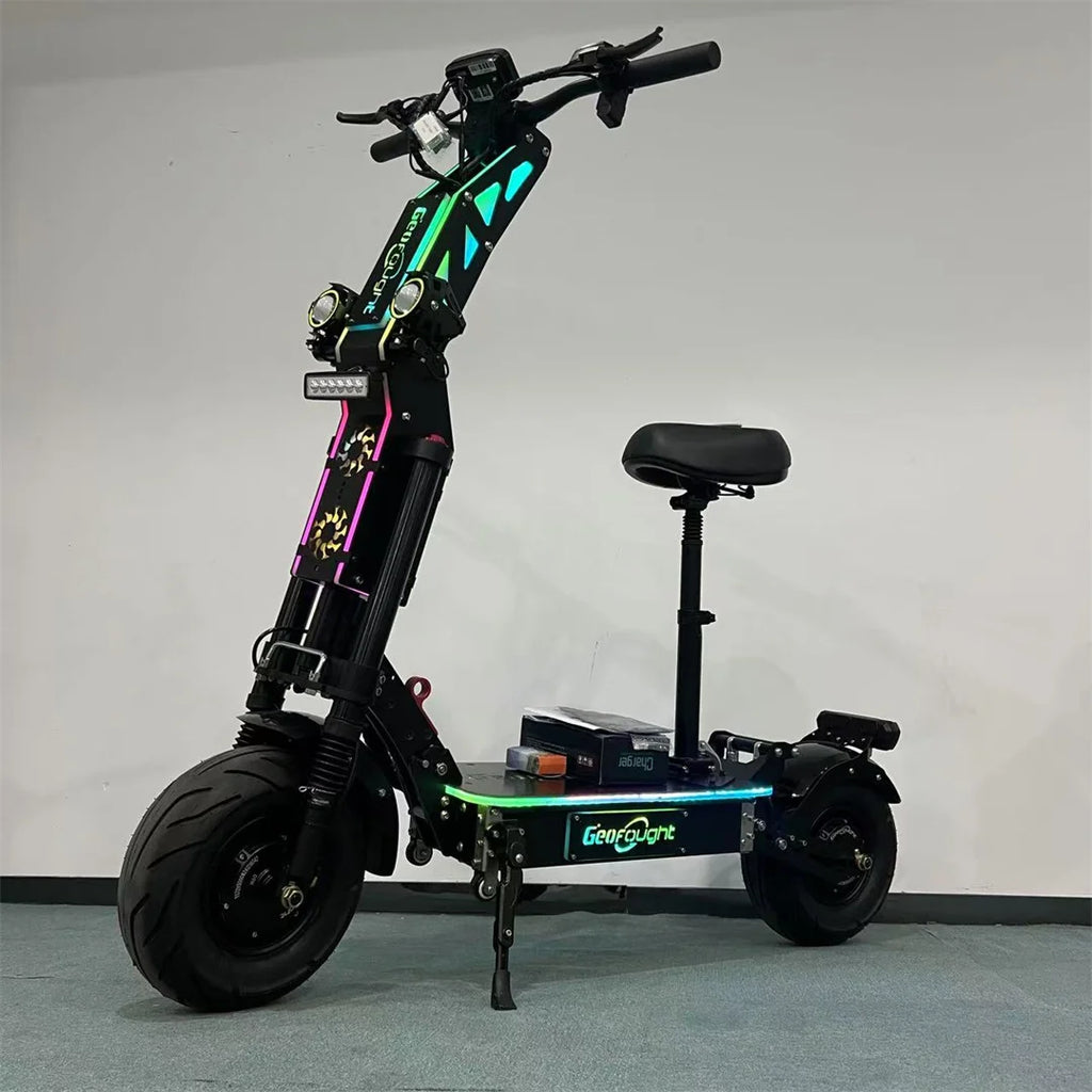 Dual Motor Powerful Adult E Scooter NFC Start 72V 40AH 60AH 80AH 100AH 300KM Long Diostance 13inch Street Tire Electric Scooter