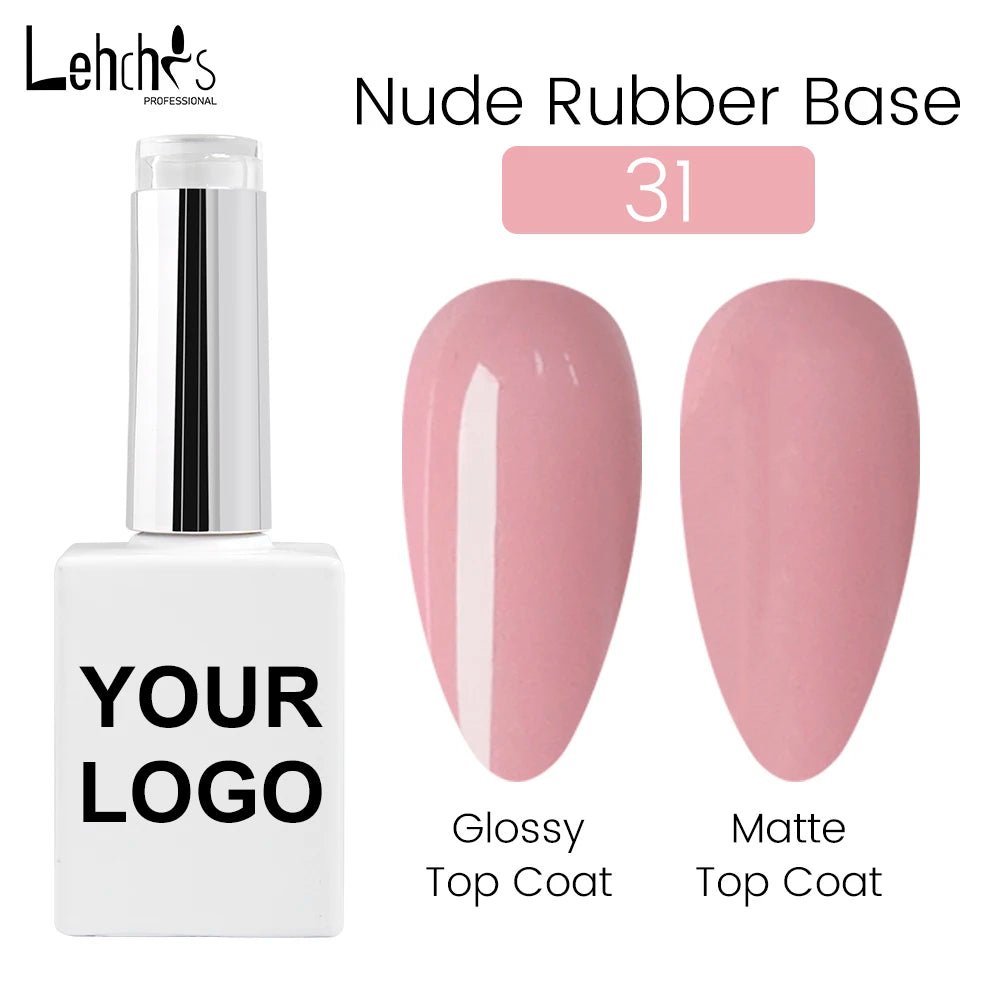 Lehchis 15ml Nude UV Gel Nail Polish Soak off French Nail Camouflage Base Halal Certified for Salon Art Use Customizable Logo