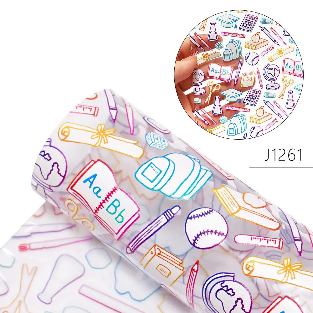 30CM*120CM Cartoon Character PVC TPU Vinyl Leather Garment Accessories Material Transparent Iridescent Mermaid Cake 1mm Sofa Bag
