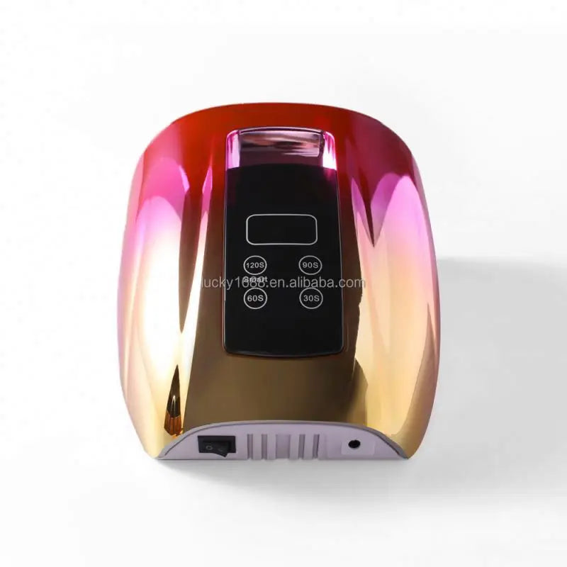 Low Custom MOQ NEW 90W Cordless Nail Dryer Rechargeable Professional Gel UV LED Nail Lamp