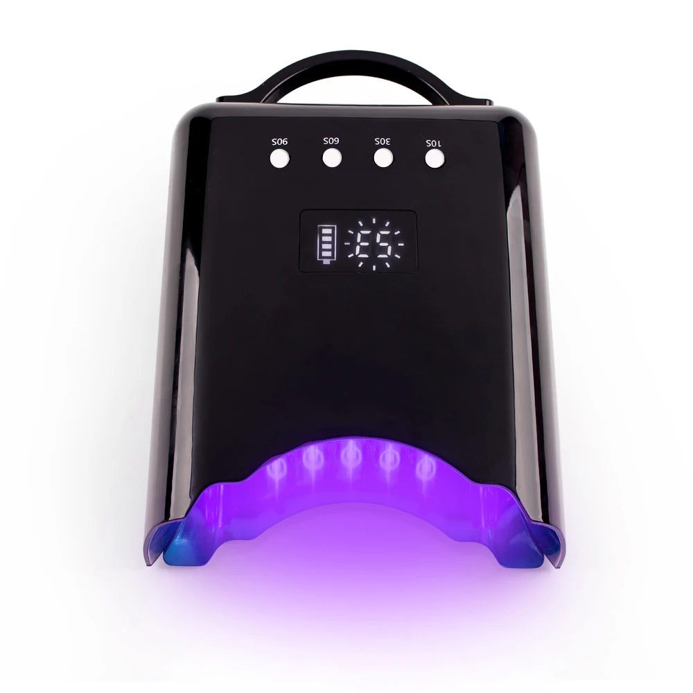 2025 Professional Hot Selling Pro Cure Rechargeable Cordless 78w Gel UV Led Nail Lamp With Removable Base Design