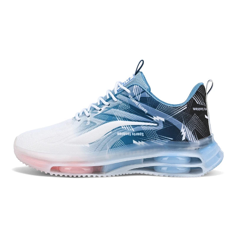 Men's Spring/Winter Lace-Up Casual Shoes Breathable Mesh Cloth Upper Elasticity Anti-Slip PVC Sole Waterproof Walking Shoes