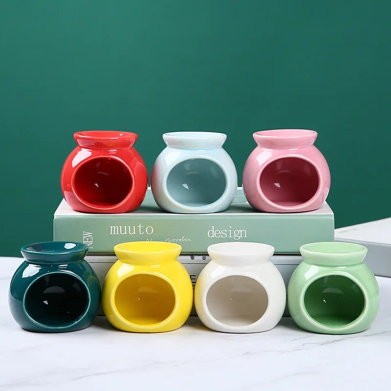 Home Decor Gifts Aroma Essential Warmer Aromatic Fragrance Lamp for Perfume Wax Melt Burners Tealight Holder Ceramic Oil Burner