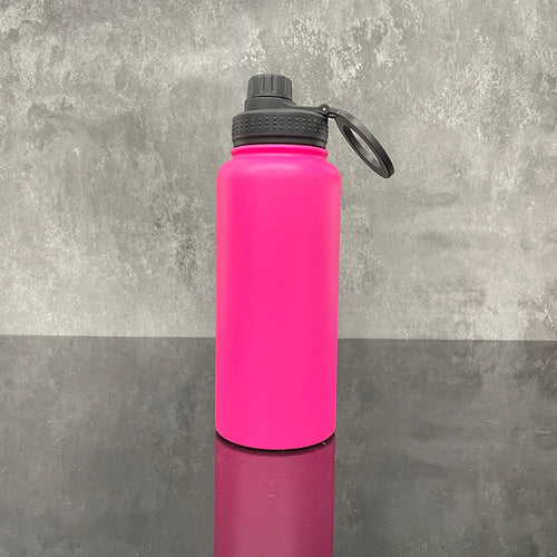1 Pack USA Warehouse RTS Rose Red Copper Plated 32oz Stainless Steel Water Bottle with Magnetic Rings for Laser Engrave