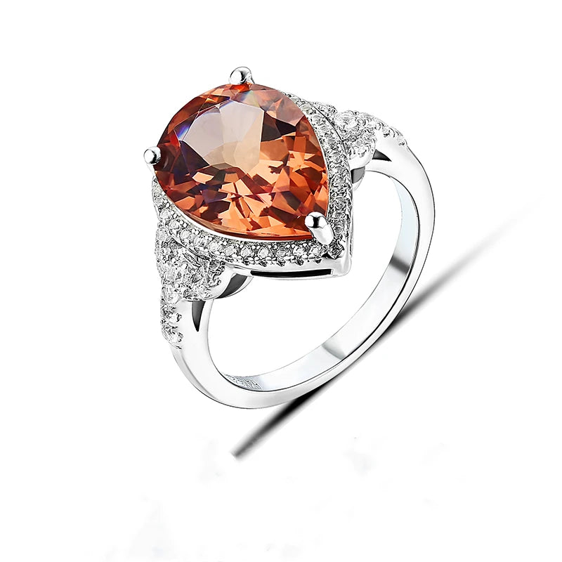 Solid 925 Sterling Silver Zultanite Jewelry Diaspore Gemstone Zultanite Rings for Women Color Change Stone  Wedding Engagement