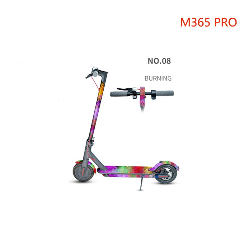 Electric Scooter Full Body PVC Sticker DIY Skateboard Sticker Scooter Pedal Stickers Decal For Xiaomi M365/PRO