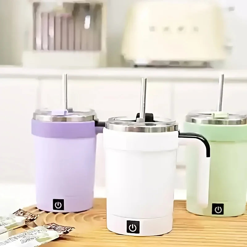 Brand New Automatic Stirring Cup with Temperature Display, Removable Base, DIY Combinable Automatic Stirring Cup with Lid