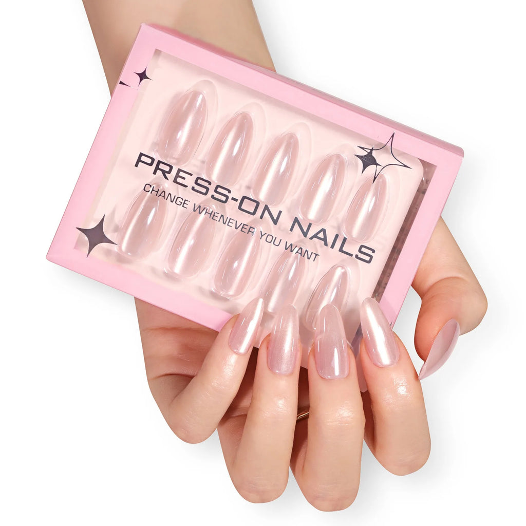 Wholesale 30 Pieces of High-End Minimalist French White Border Short Style Acrylic Press on Nails Customize False Nails GD25