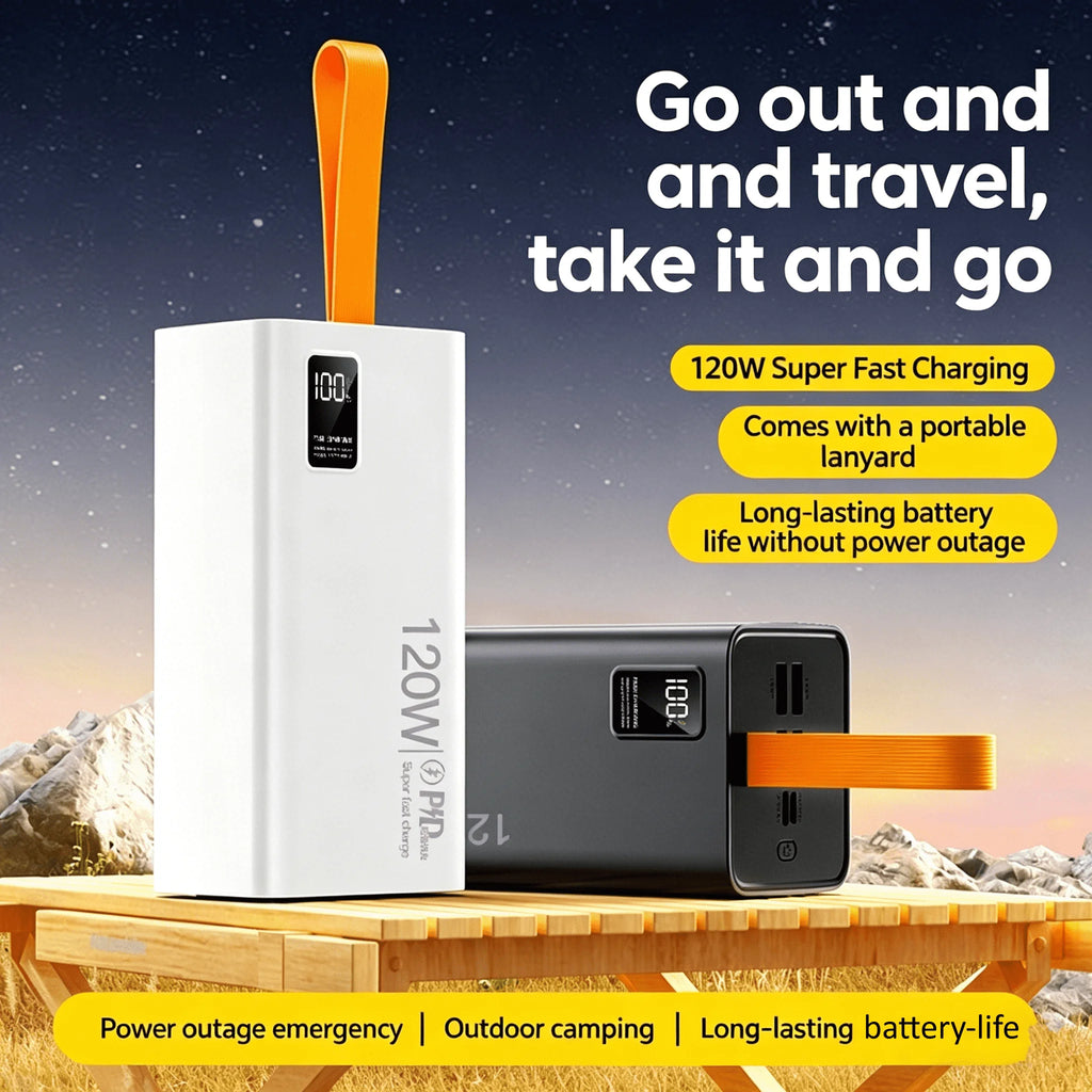 Best Selling Products LED Digital Display PD Fast Charge 60000mah Power Bank Portable Power Bank Battery