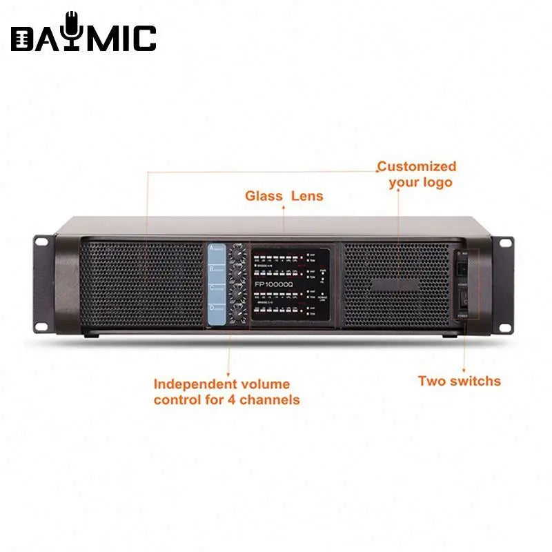 Professional High Power FP 10000q  14000Q 2500W*4 10000 Watts Amplifier for Subwoofer Speaker Equipment