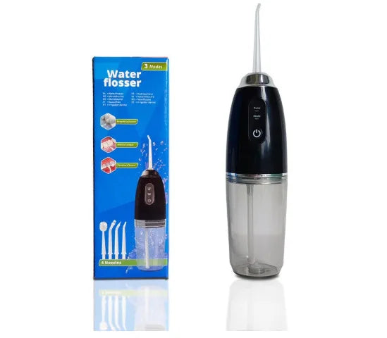 Portable Mini IPX7 Cordless  Water Dental Flosser for Teeth 3 Modes 4 Nozzle Tooth Cleaner Oral Irrigator Water Flosser