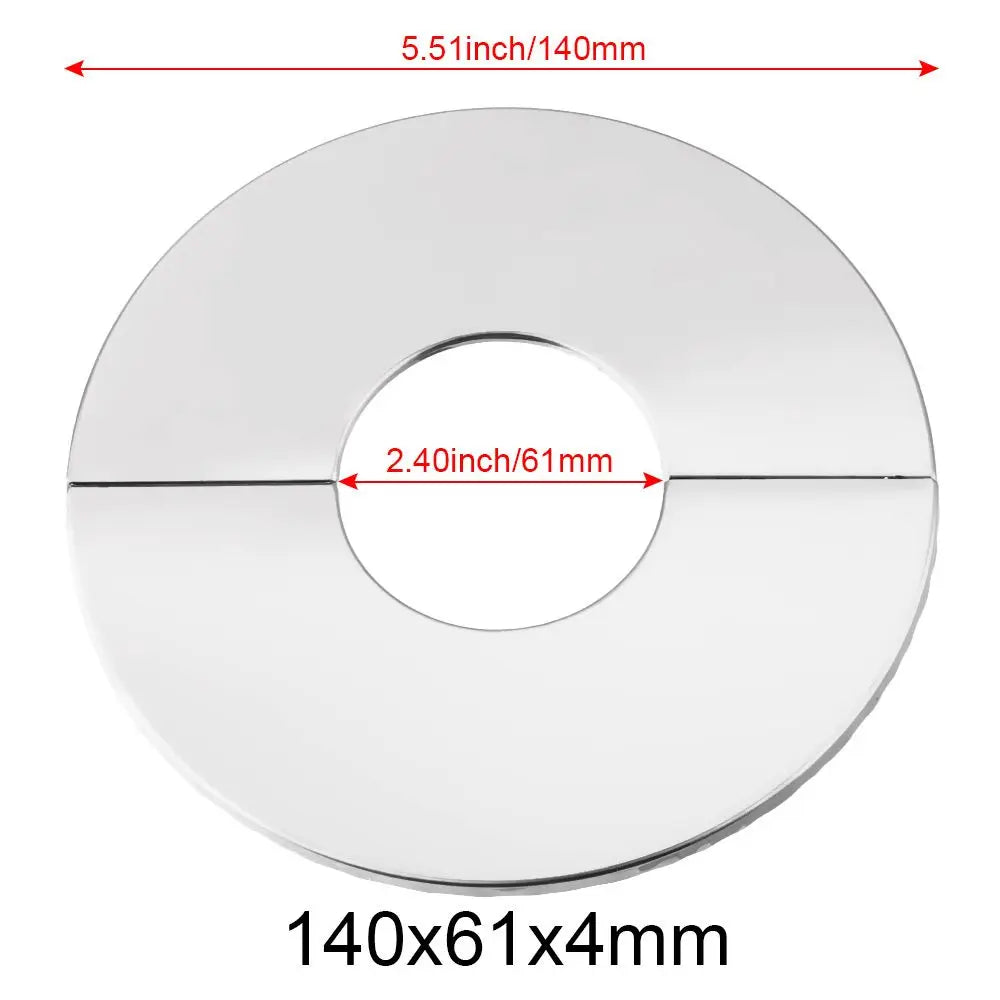 1Pc Stainless Steel Shower Kitchen Faucet Decorative Cover Wall Flange Self-Adhesive Pipe Wall Covers Bathroom Accessories New