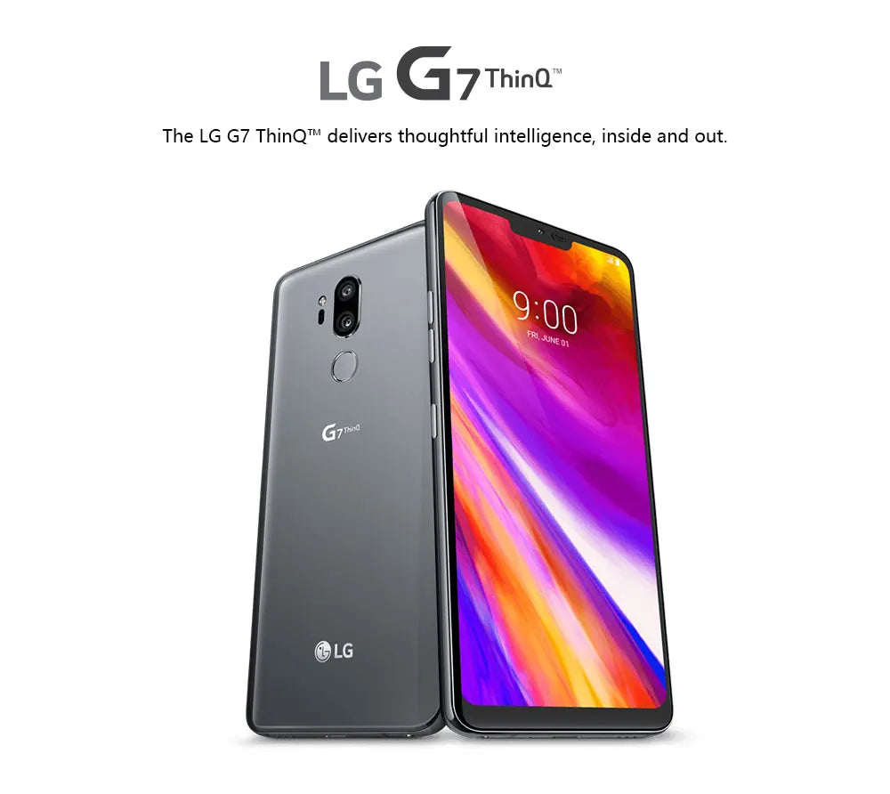 Unlocked LG G7 ThinQ G710N /G710VM 4GB+64GB Snapdragon 845 4G LTE Android Octa Core Rear Camera Dual 16MP 6.1" Mobile Phone