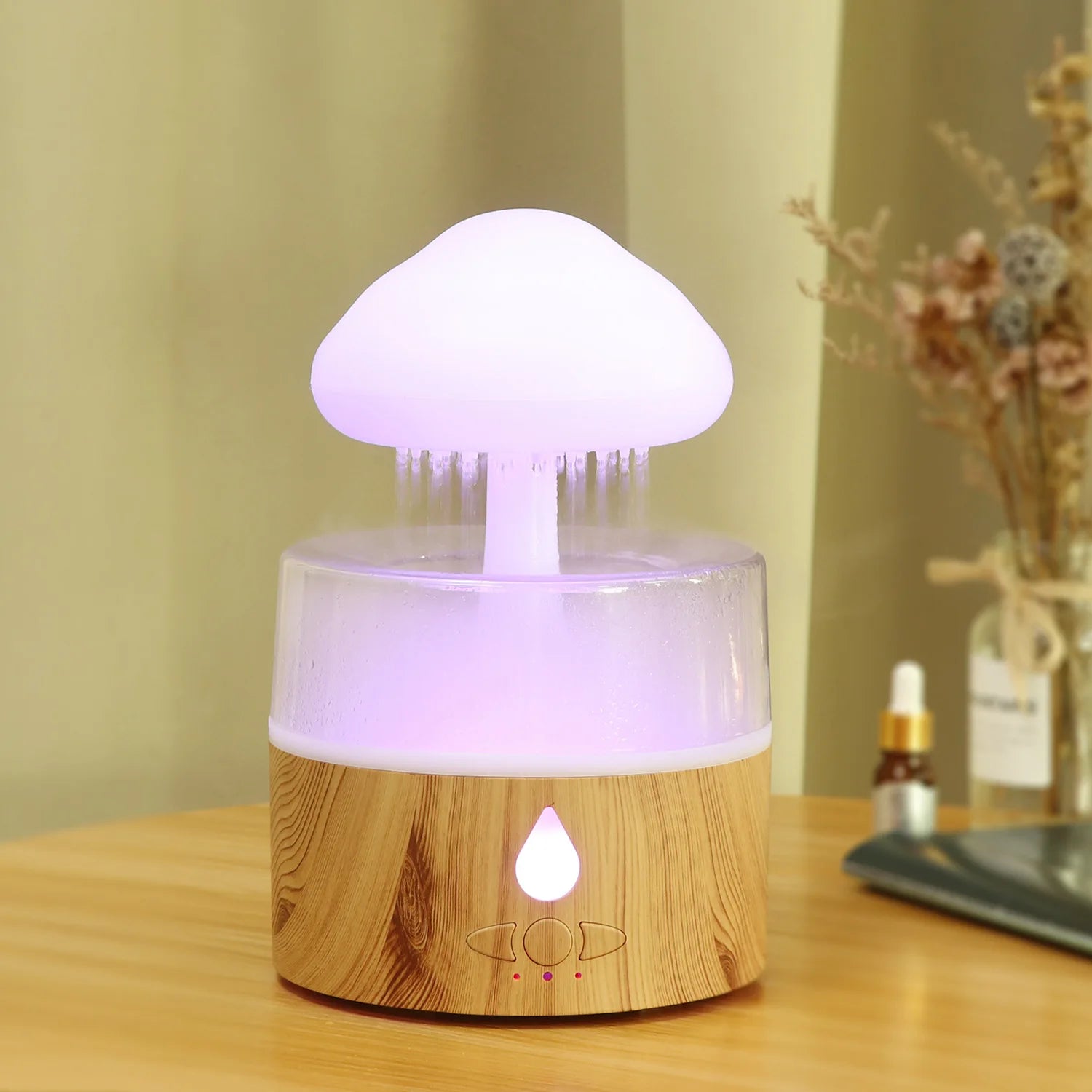 Factory Direct 7 Color LED Light Ultrasonic Air Diffuser Essential Oil Mist Maker Fogger Rain Cloud Humidifier for Car Outdoor
