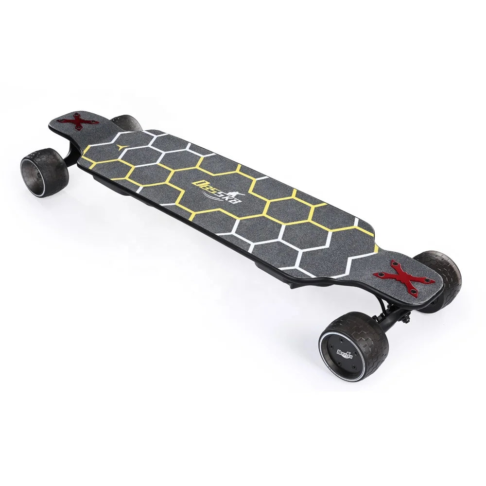Electric Skateboard Dropshiping Dual Hub Motor 500w*2 Fast Electric Skateboard Beginner Longboard Range Mile 25km