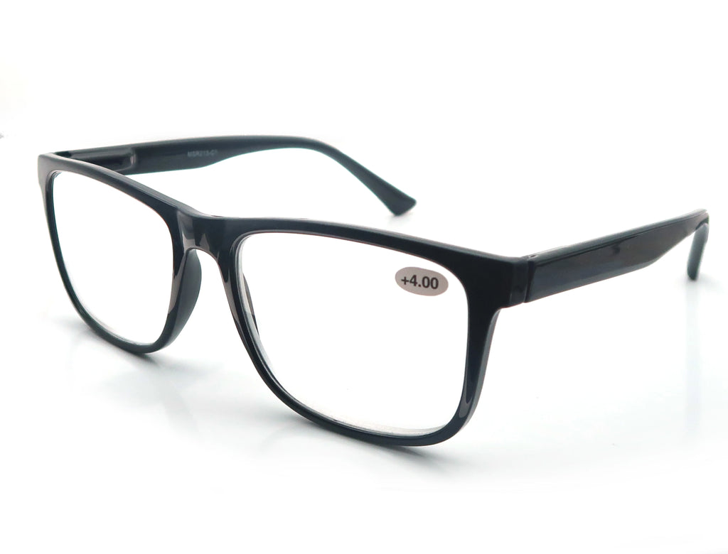 Oversized Reading Glasses Men Big Head Readers Women XL Eyeglasses Wide Square Large Read Glasses With Spring Hinge Clear Vision