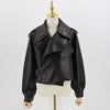 QC20003 New Burgundy Waterproof Casual Leather Jacket Genuine Leather All Seasons