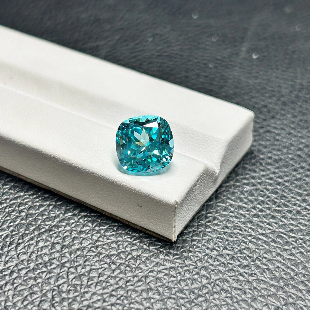 Blue Paraiba Loose Gemstone Cushion Cut Paraiba Lab Created Stone for Rings Jewelry