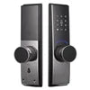 Fingerprint Digital Password  Wood Lock Mobile Phone APP Function  Wifi Storage Smart Door Lock