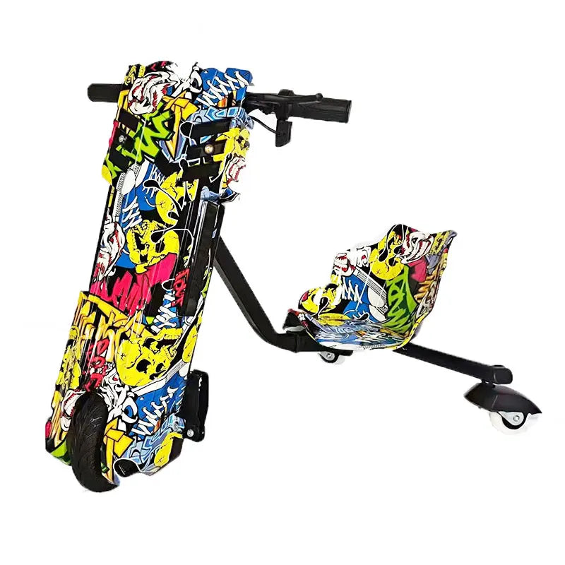 XFY Factory Price Kids 3 Wheel Electric Drift Trike Scooter 350w 6.5 / 8.5 INCH Electric Drift Trike 3 Speed Adjustment