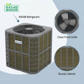 Bestcold 36000 BTU 3 Ton Central Split System Inverter Heat Pump High Efficiency Air Handler Multi-position SEER2