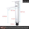 Square Modern Single Hole Single Handle Counter Top Water Sink Mixer Tap  Black  Bathroom Tall Wash Basin Faucet