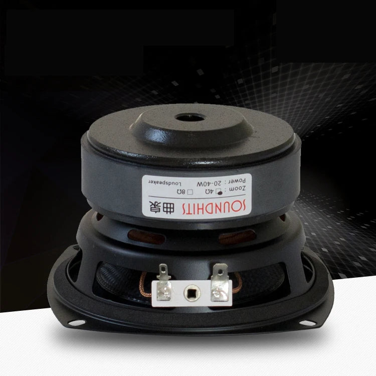 4 Inch Woofer Subwoofer Speaker Unit HIFI 4ohm 40W Fiberglass Woven Basin Deep Bass Loudspeaekr Large Magnetic