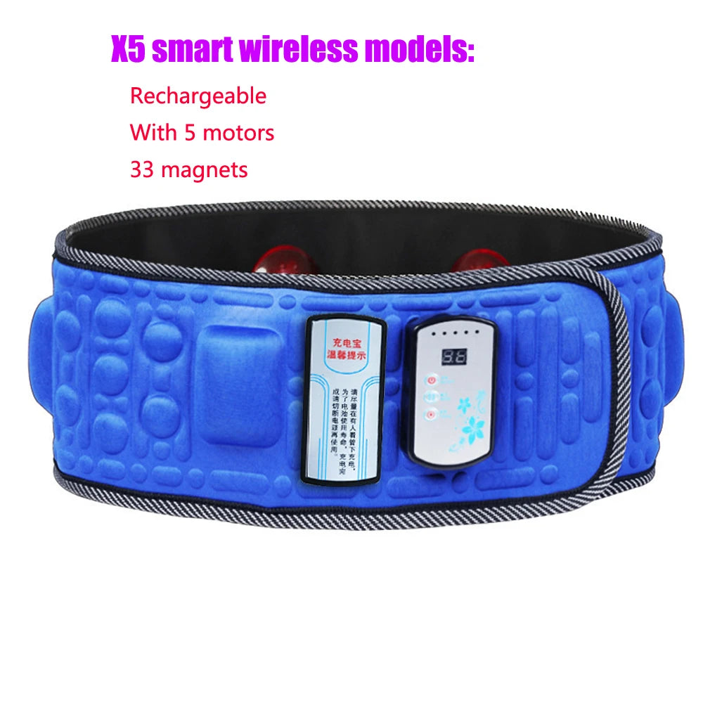 Wireless Electric Massage Slimming Belt Lose Weight Fitness Fat Burning Vibration Abdominal Belly Muscle Trainer Stimulator