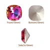 QIYI 2024 Hot Selling K9 High Quality Multi Colors Fat Square Fancy Pointback Rhinestones for Decoration Wedding Dresses Shoes