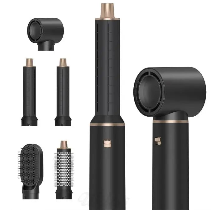 6 in 1 Hot Air Hair Styler Professional Hot air Styler Hair Dryer Hair Brush Straightener Electric Styling Tools Curling Irons
