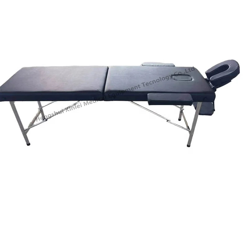 High Quality  Newest Model Stainless Steel Beauty Massage Bed with Headrest and Armrests Beauty Bed Table