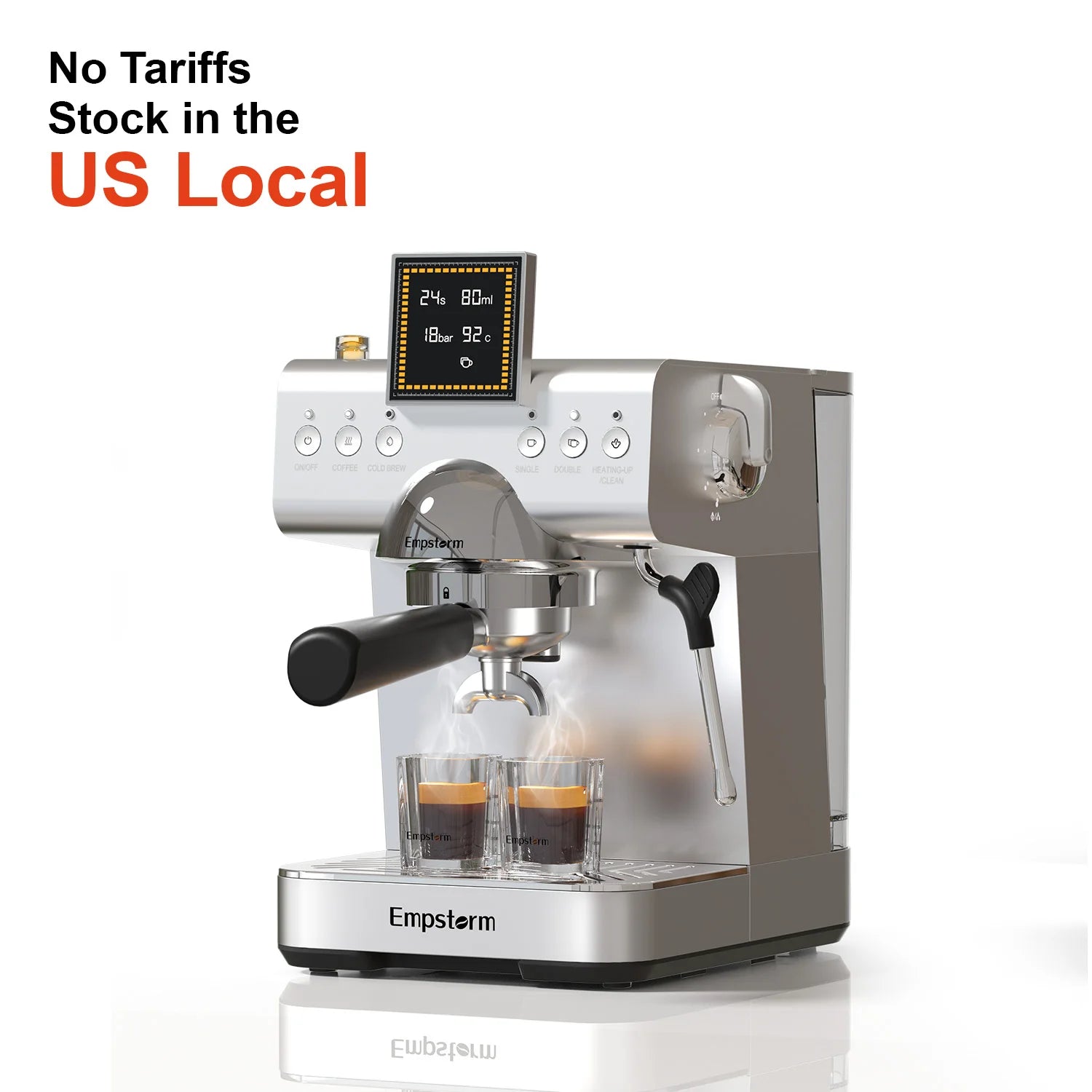 Empstorm Latest Design Coffee Maker Cold Brew Espresso Coffee Maker Italian Coffee Machine for Office Stock in the US Local