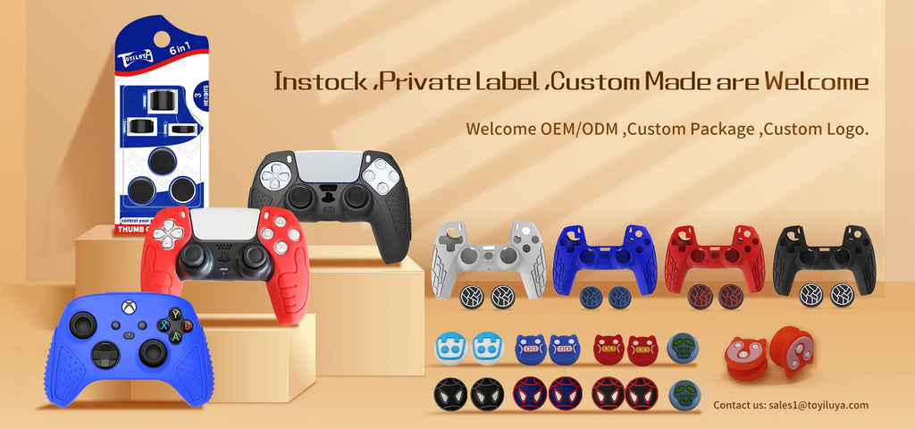 Controller Skin Shell for PS5 Controller Silicone Cover Case with Rubber Thumb Grip Gaps Touch Pad Sticker For PS5 Fit In Dock