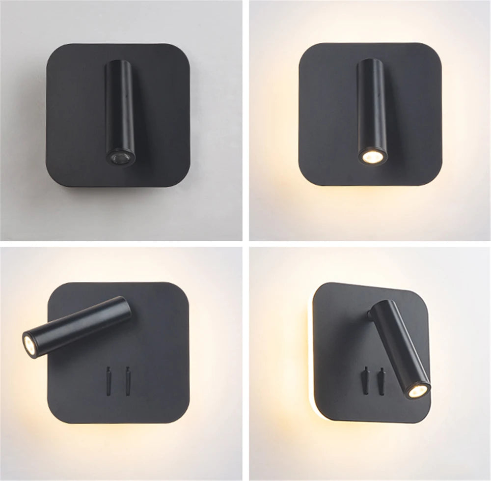 Turnable Wall Lamp With Switch Reading Lamp Bedroom Living Room Wall Lamp Desk Lamp Lighting Fixture