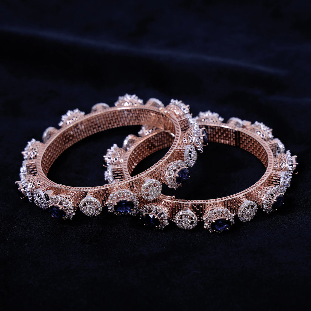 14K Rose Gold Oval Cut Diamond Pacheli Bangle 10.74 CT Lab Grown EF Color VS Purity Rhodium Plated Women's Timeless IGI