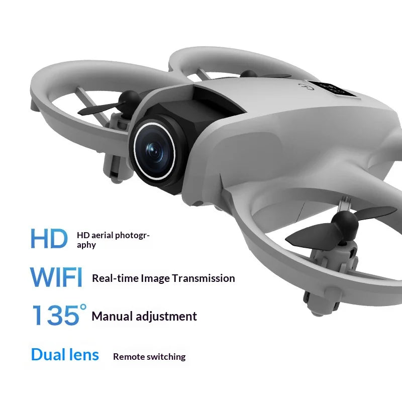 T3 4K Dual Camera Mini Drone RC Helicopter Foldable Quadcopter with WIFI FPV Optical Flow Positioning Smart Follow
