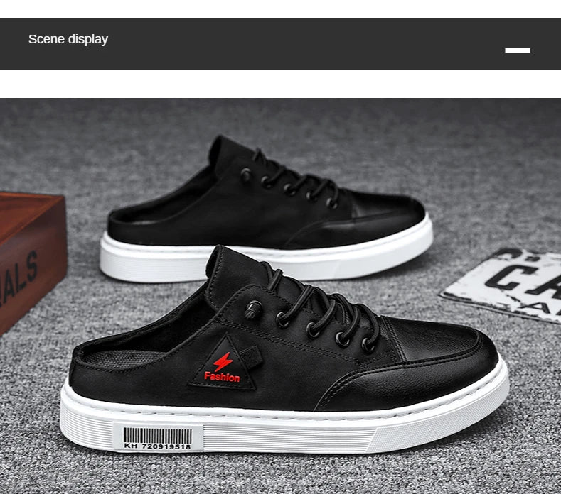Men's Slip-ons Canvas Shoes Non-heel Casual Shoes Autumn Summer Slippers 2021 Original Fashion Male Sneakers Zapatos De Hombre