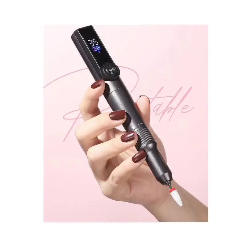 Portable Mini 2-in-1 Rechargeable Nail Drill 35000 RPM Wireless Design UV Lamp Electric Nail Polish Acrylic Polish for Nail