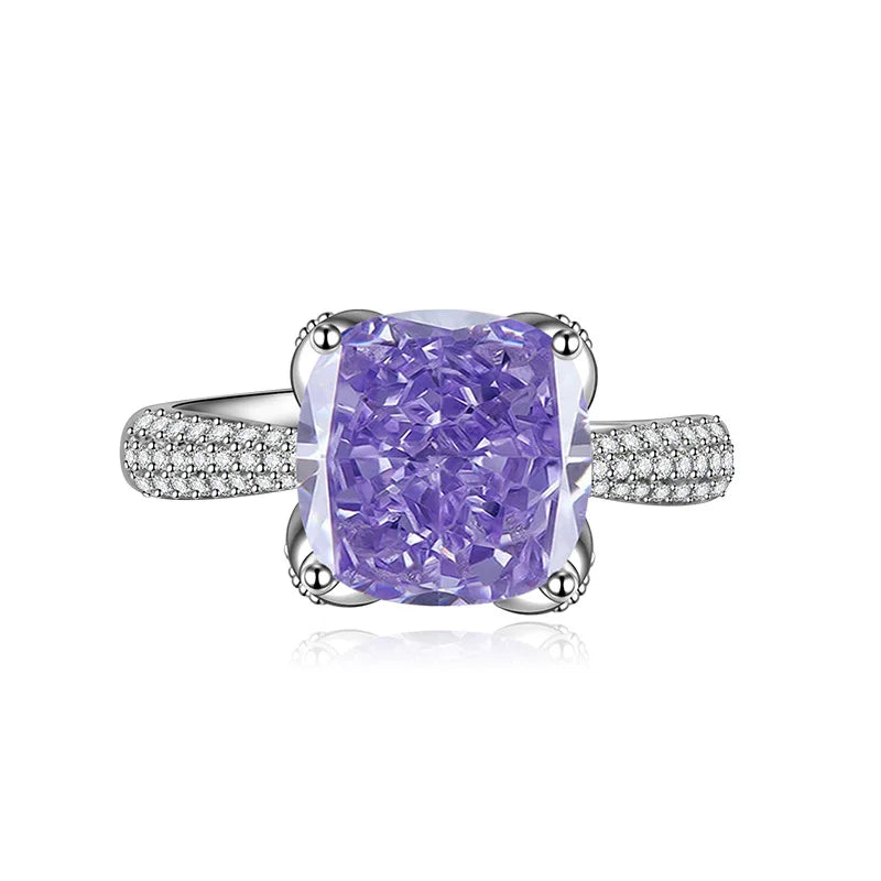 Elegant Fashion Cut Green and Blue Gemstone Rings with Sparkling Accents Perfect for Special Occasions Fashion Jewelry for Women