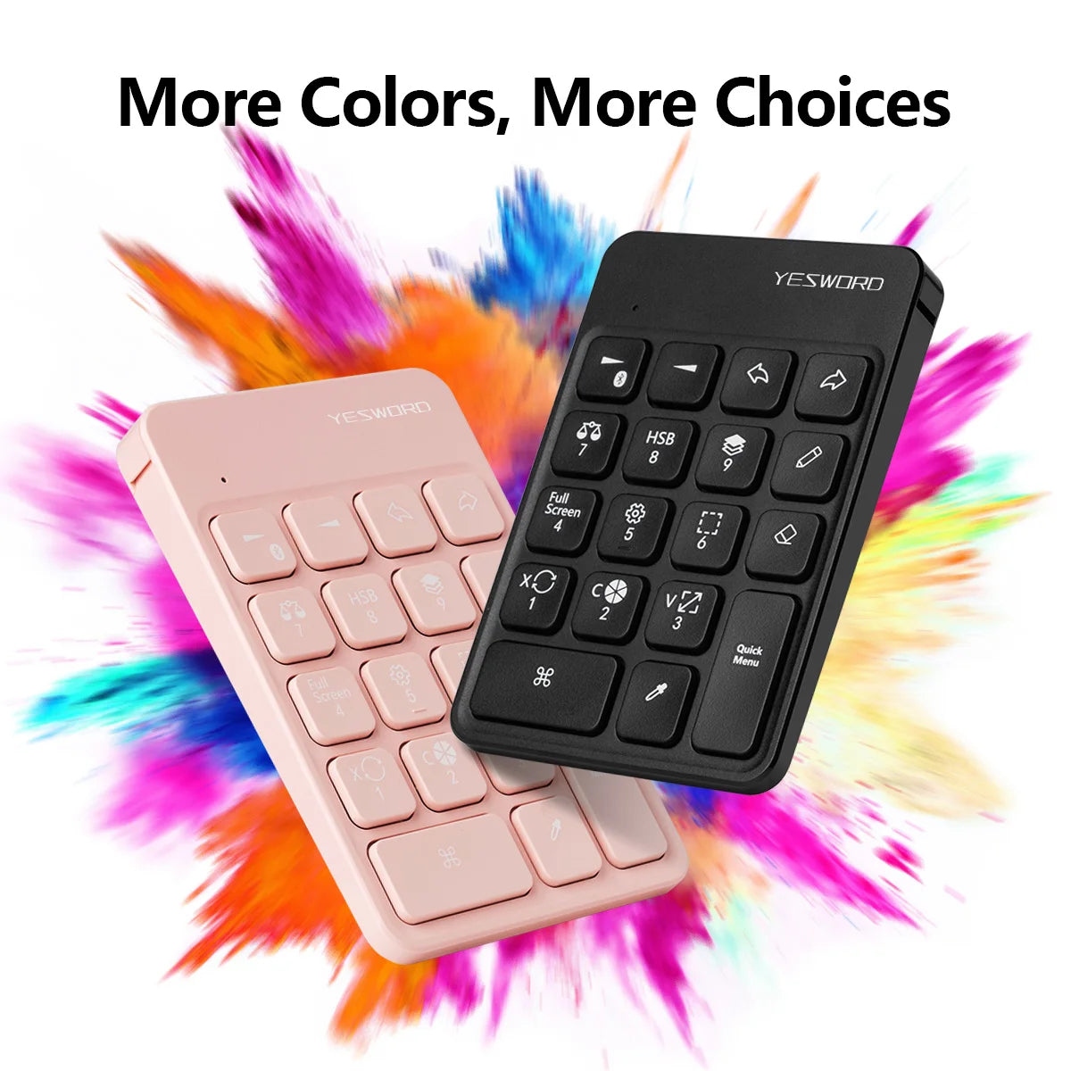 FRUNSI Wireless Bluetooth Shortcut Keyboard for iPad Procreate Graphics Drawing Tablet Painting Mini Portable Rechargeable