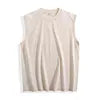 Dropshipping 210gsm Cotton Women's Mens Vintage Acid Wash Sleeveless t Shirt tank Tops