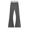 High Wide Waistband Warm Fleece Fully Stretchy Soft Flare Legging Pants Women's Yoga  Sweat Pant