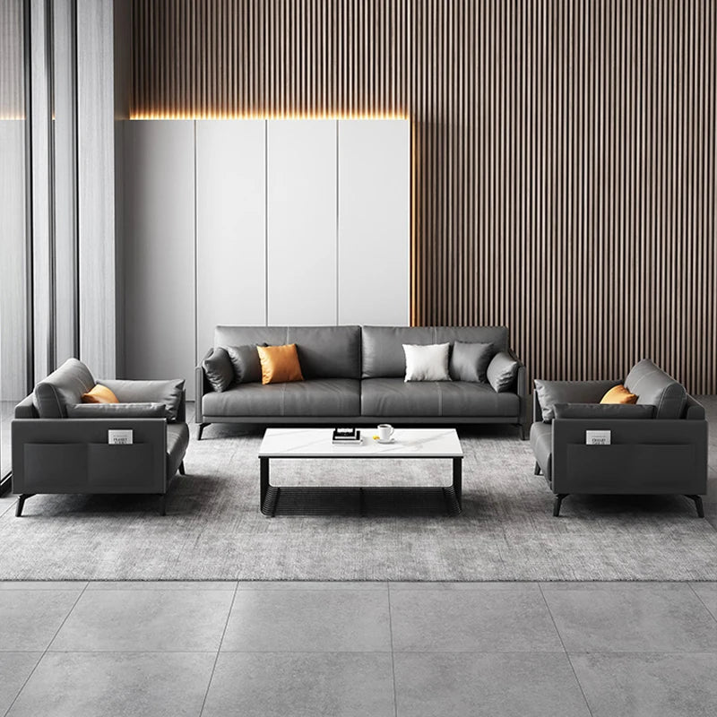 OSF104 Modern Executive Office Reception Sofa PU Leather Set for Hotel School Hospital-for Waiting Rooms